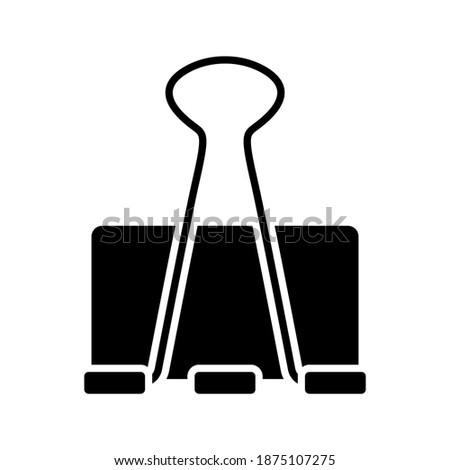 Binder Clip icon.  vector illustration. 
