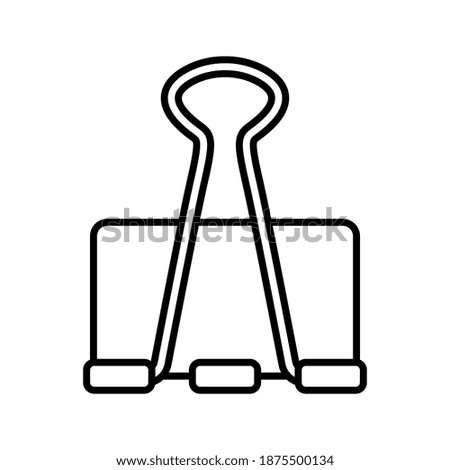 Binder Clip icon.  vector illustration. 