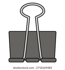Binder Clip Isolated Illustration  Elements	