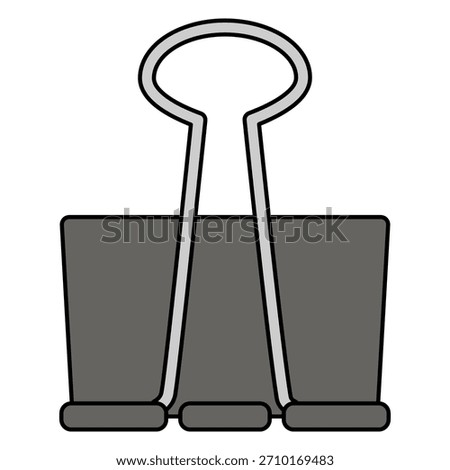 Binder Clip Isolated Illustration  Elements	