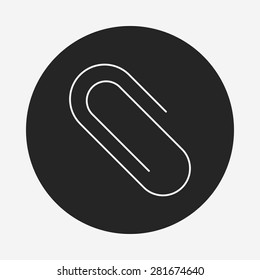 Binder Clip line icon