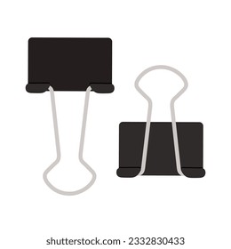 Binder Clip vector icon on isolated background