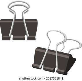 Binder Clips icon, illustration material (vector illustration)