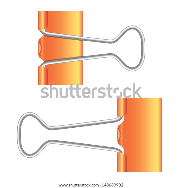 orange binder clips