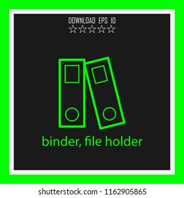 binder, file holder vector icon