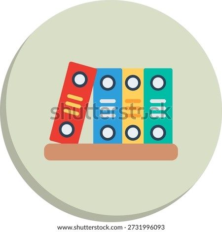 Binder Flat Circle Style Icon