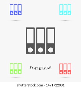 Binder icon design template glyph style.Binder icon notebook Element. Binder icon Notebook linear style sign for mobile concept and web design. Binder icon Filled archives super