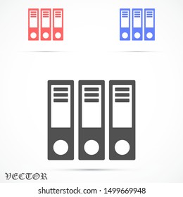 Binder icon design template glyph style.Binder icon  notebook Element. Binder icon Notebook linear style sign for mobile concept and web design. Binder icon  Filled archives super