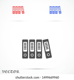 Binder icon design template glyph style.Binder icon  notebook Element. Binder icon Notebook linear style sign for mobile concept and web design. Binder icon  Filled archives super