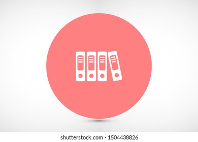Binder icon design template glyph style.Binder icon notebook Element. Binder icon Notebook linear style sign for mobile concept and web design. Binder icon Filled archives super