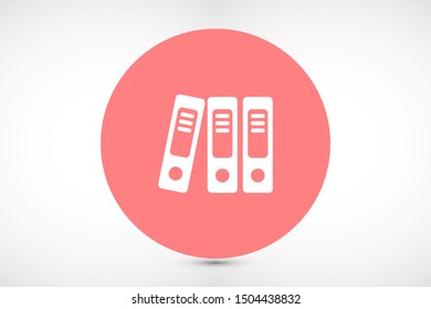 Binder icon design template glyph style.Binder icon notebook Element. Binder icon Notebook linear style sign for mobile concept and web design. Binder icon Filled archives super