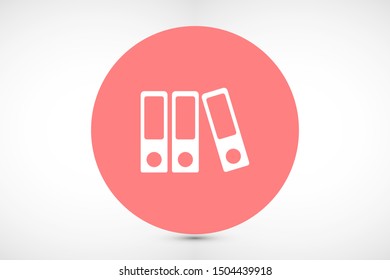 Binder icon design template glyph style.Binder icon notebook Element. Binder icon Notebook linear style sign for mobile concept and web design. Binder icon Filled archives super