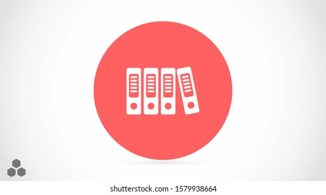 Binder icon design template glyph style.Binder icon notebook Element. Binder icon Notebook linear style sign for mobile concept and web design. Binder icon Filled archives super