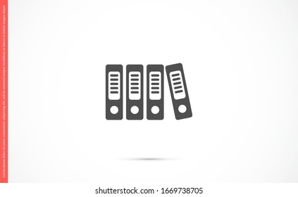 Icono de enlace plantilla de diseño estilo glifo.Icono de enlace Elemento bloc de notas. Icono de encuadernador Señal de estilo lineal para el concepto móvil y el diseño web. Icono del enlace Archivos rellenos super
