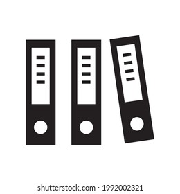 Binder icon design template glyph style.Binder icon notebook Element. Binder icon Notebook linear style sign for mobile concept and web design color editable