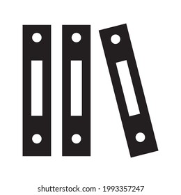 Binder icon design template glyph style.Binder icon notebook Element. Binder icon Notebook linear style sign for mobile concept and web design color editable