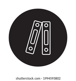 Plantilla de diseño de iconos de enlace estilo glifo.Elemento de bloc de notas de icono de enlace. Icono de enlace Señal de estilo lineal para el diseño móvil y color de diseño web editable