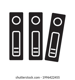Binder icon design template glyph style.Binder icon notebook Element. Binder icon Notebook linear style sign for mobile concept and web design color editable
