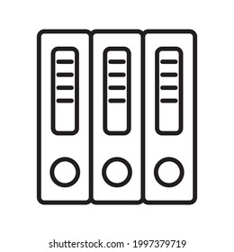 Binder icon design template glyph style.Binder icon notebook Element. Binder icon Notebook linear style sign for mobile concept and web design color editable