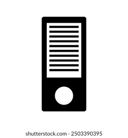 Icono de carpeta ilustrado sobre fondo