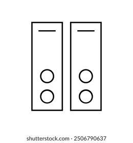 Binder icon illustrated on background