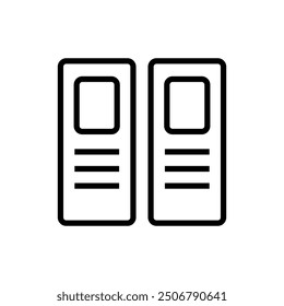 Binder icon illustrated on background