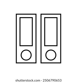 Binder icon illustrated on background