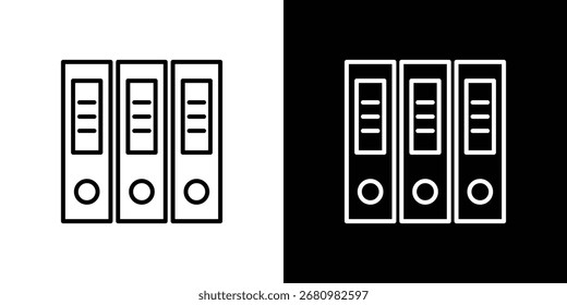 Ilustración de icono de carpeta. Gráfico de Vector. EPS 10