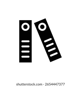 Esquema del Vector del conjunto de signos del logotipo del icono del aglutinante