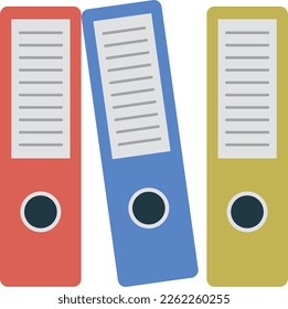Elemento de bloc de notas de icono de enlace. Iconos planos de administración de negocios para archivador