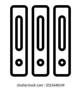 Binder icon with outline style and pixel perfect base. Suitable for website design, logo, app and UI. Based on the size of the icon in general, so it can be reduced.