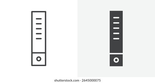 Binder icon Outline vector sign