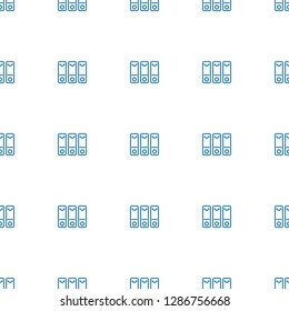 binder icon pattern seamless white background. Editable outline binder icon. binder icon pattern for web and mobile.