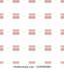 binder icon pattern seamless white background. Editable outline binder icon. binder icon pattern for web and mobile.
