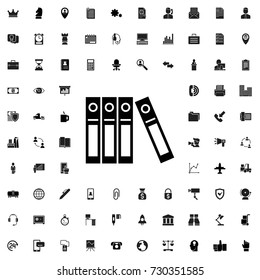 Binder icon. set of filled company icons.