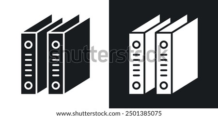 Binder icon in solid style