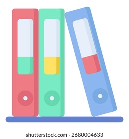 Binder icon symbol. Vector illustration.