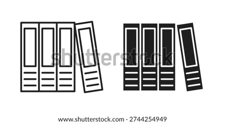 Binder icon Thin Collection. Editable Stroke. Suitable for Websites