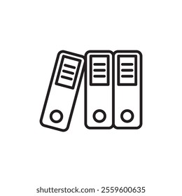 Binder icon Thin line art collection