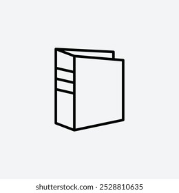 Binder icon in tree different line stroke sizes.