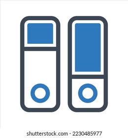 Icono de enlace. Vector y glifo