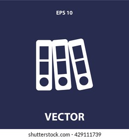 binder icon. binder vector illustration