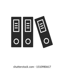 Binder Icon Vector Illustration. Archives Folder Symbol