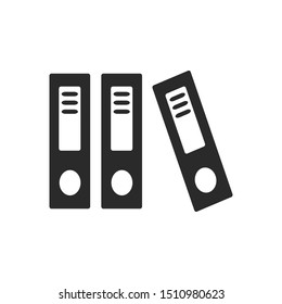 Binder Icon Vector Illustration. Archives Folder Symbol