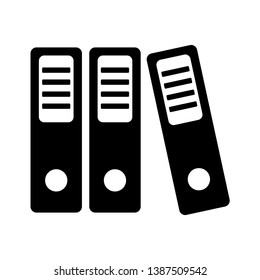 Binder Icon Vector Illustration Logo Template