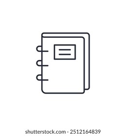 binder icon vector illustration. binder symbol isolated on white background