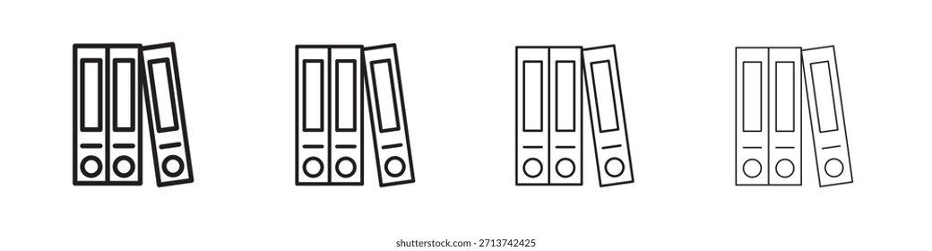 Icono de carpeta. Vector de pictogramas aislados.