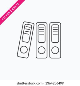 Binder Icon, Vector in Outline Style 