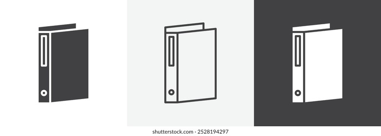Icono de la carpeta. Ilustración vectorial lineal plana moderna de moda sobre fondo blanco.