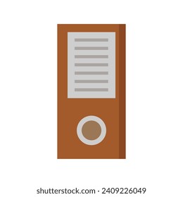 Binder illustrated on white background
